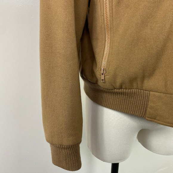 Vintage Anderson-Little Tan w/ Red Trim Coat Large Wool Blend - Picture 7 of 15